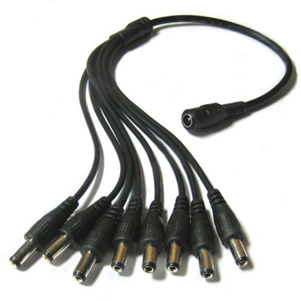 Power Splitter: 1 x Female to 8 x Male - Click Image to Close