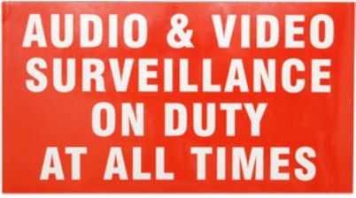 CCTV Warning AVISO Sticker